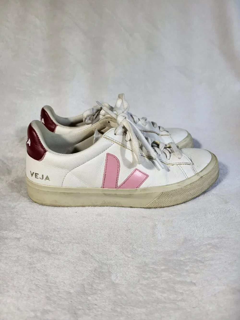 Veja Campo Pink and Burgundy - Size 7